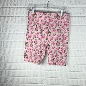 Love Shack Fancy X Bandier peony garden Floral Pink Women's Shorts
